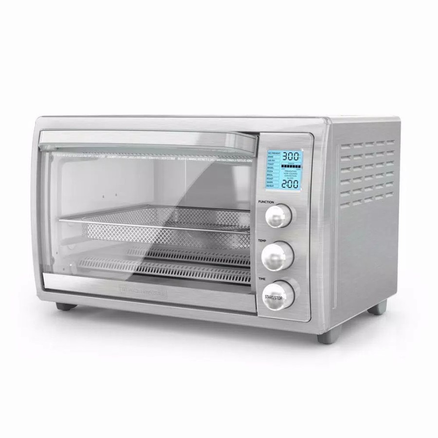 * Toasters | Toasters Black+Decker Crisp 'N Bake 8-Slice Air Fry Toaster Oven No Preheat, Stainless