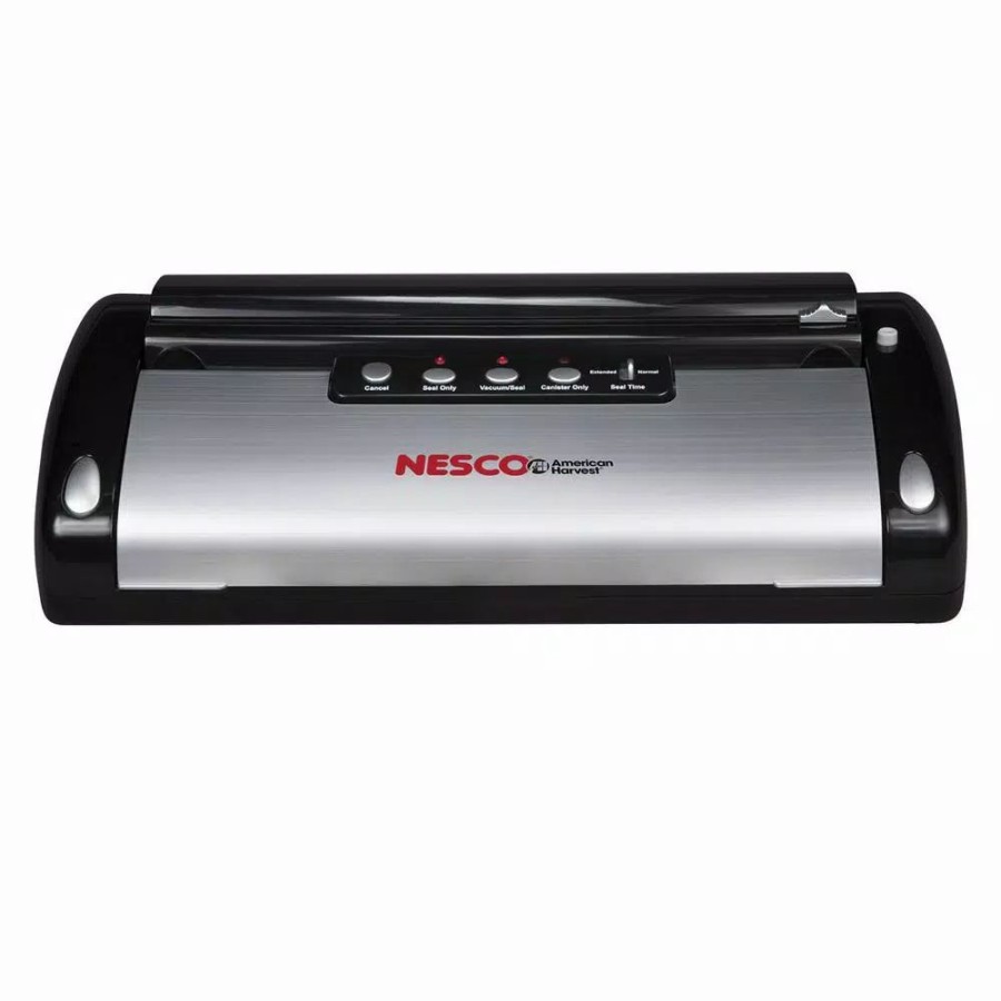 * Food Processing | Food Processing Nesco Black Food Vacuum Sealer With Bag Cutter