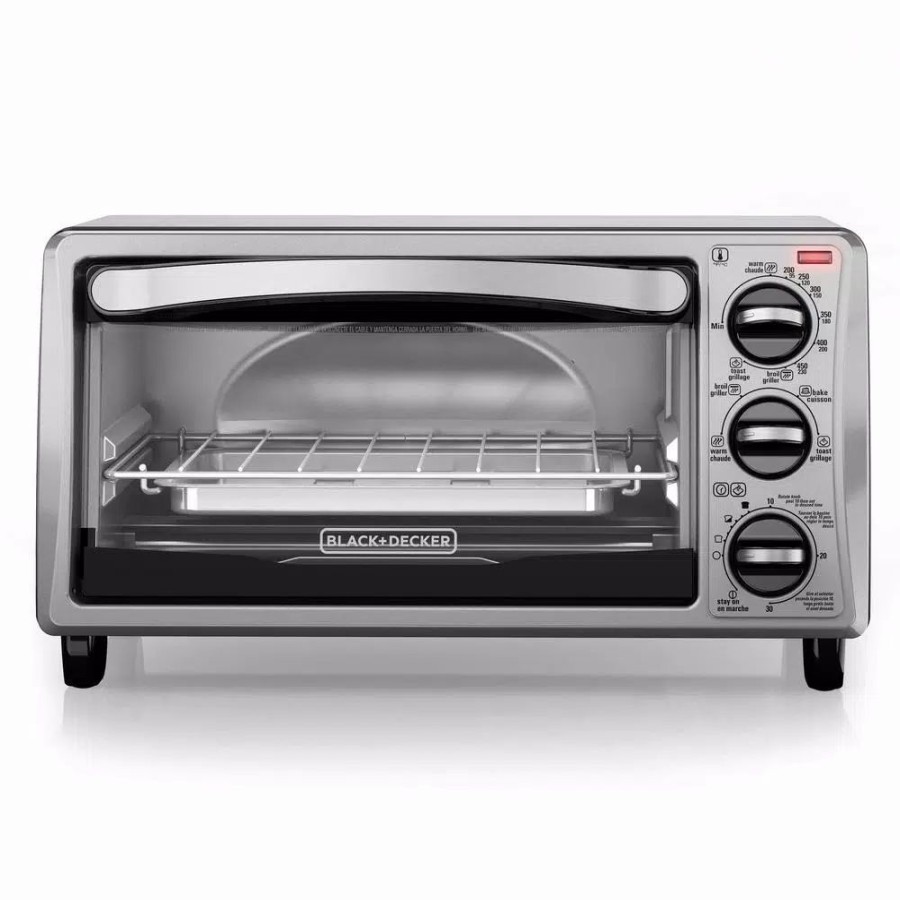 * Toasters | Toasters Black+Decker 4-Slice Stainless Steel Toaster Oven