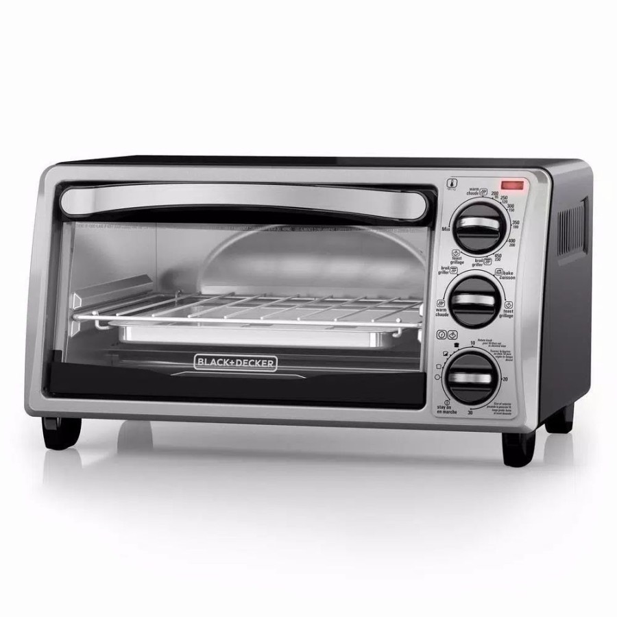 * Toasters | Toasters Black+Decker 4-Slice Stainless Steel Toaster Oven