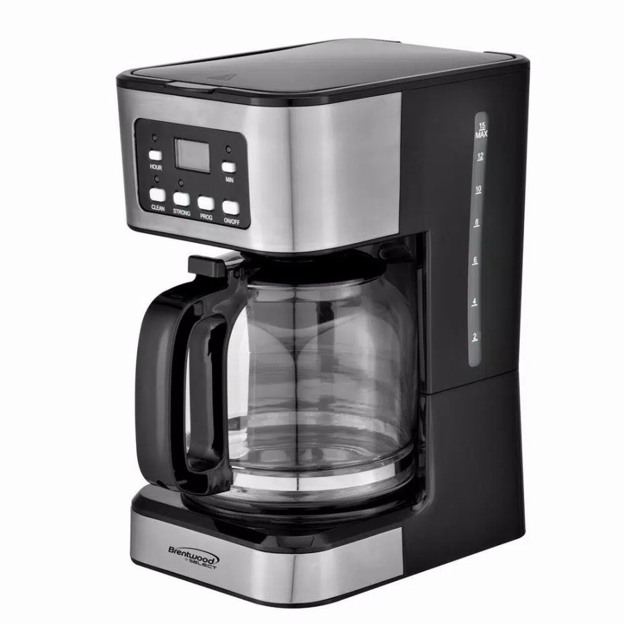 * Coffee Makers | Coffee Makers Brentwood Appliances 12-Cup Black Digital Coffee Maker