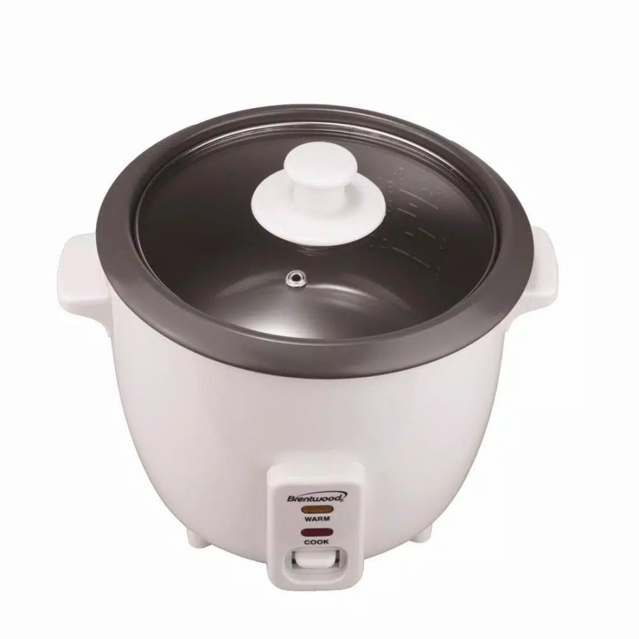 * Cookers | Cookers Brentwood 10-Cup White Steam Rice Cooker