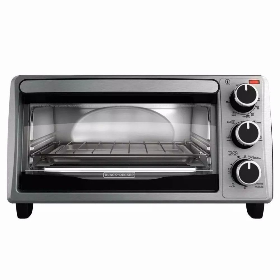 * Toasters | Toasters Black+Decker 4-Slice Stainless Steel Toaster Oven