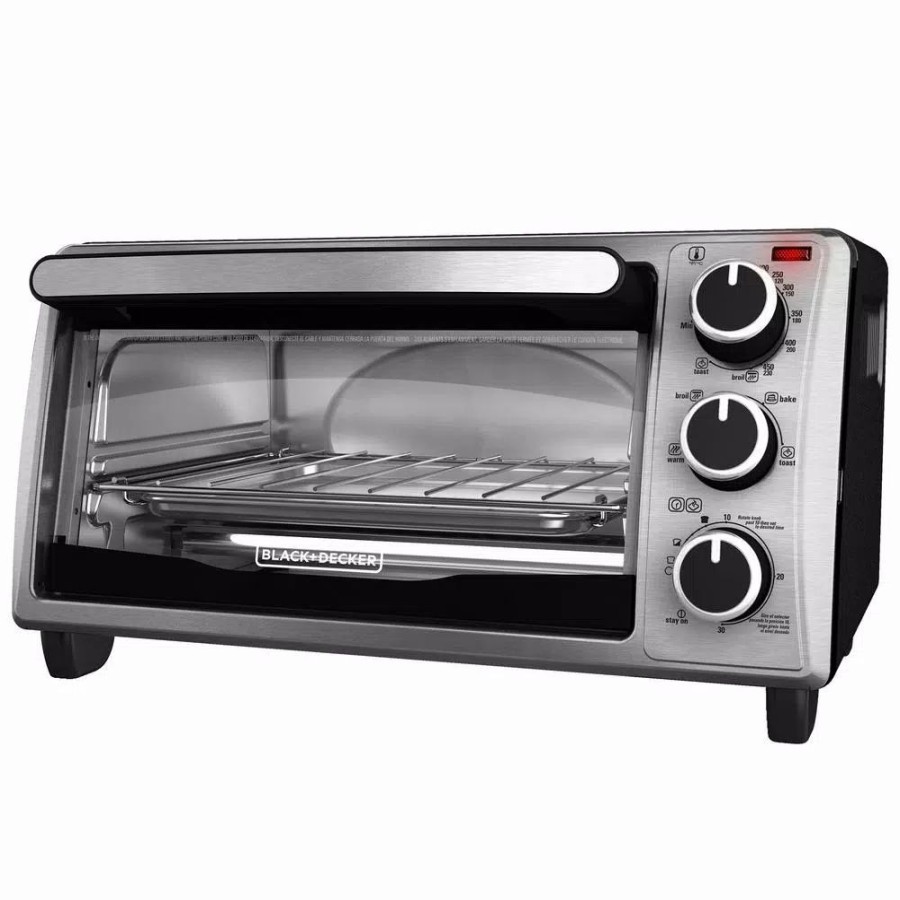 * Toasters | Toasters Black+Decker 4-Slice Stainless Steel Toaster Oven