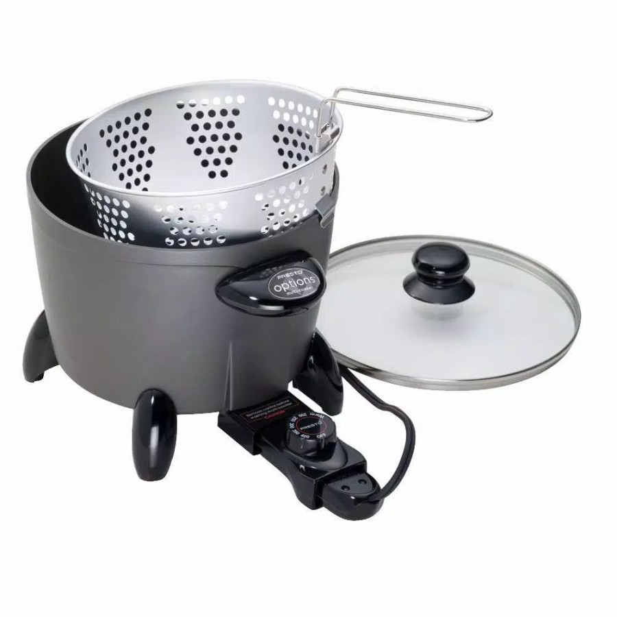 * Cookers | Cookers Presto Options 6 Qt. Dark Gray Electric Multi-Cooker