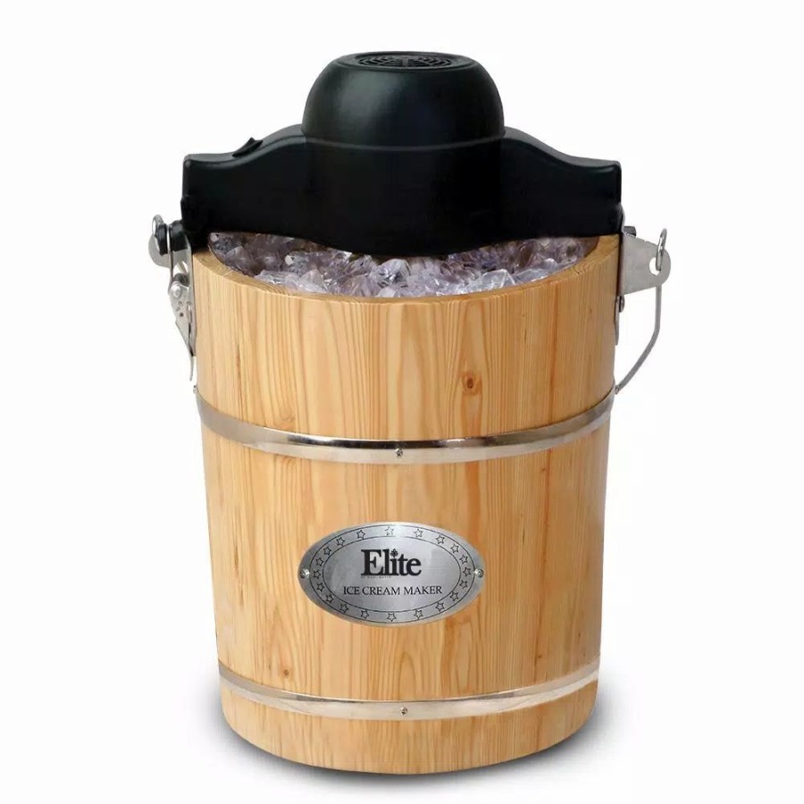 * Dessert Makers | Dessert Makers Elite Gourmet 6 Qt. Old Fashioned Ice Cream Maker