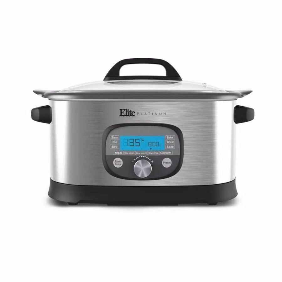 * Cookers | Cookers Elite 6.5 Qt. Stainless Steel Electric Multi-Cooker With Aluminum Pot