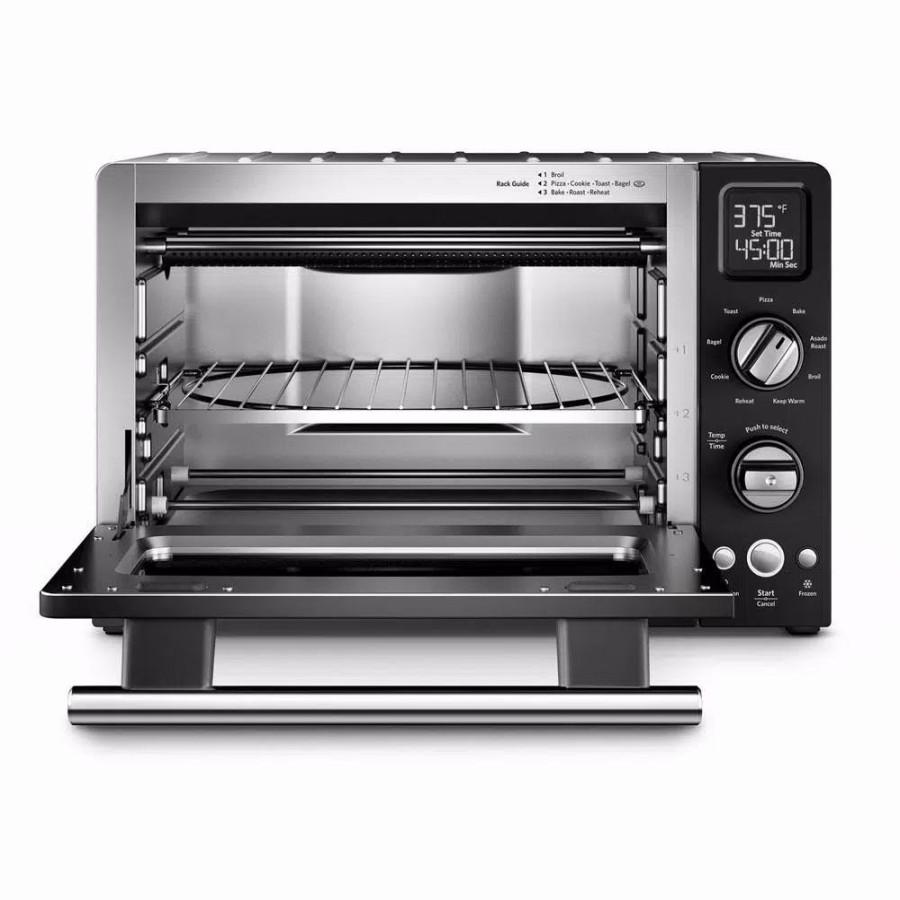 * Toasters | Toasters Kitchenaid 2000 W 4-Slice Onyx Black Convection Toaster Oven With Non-Stick Pan, Broiling Rack And Cooling Rack