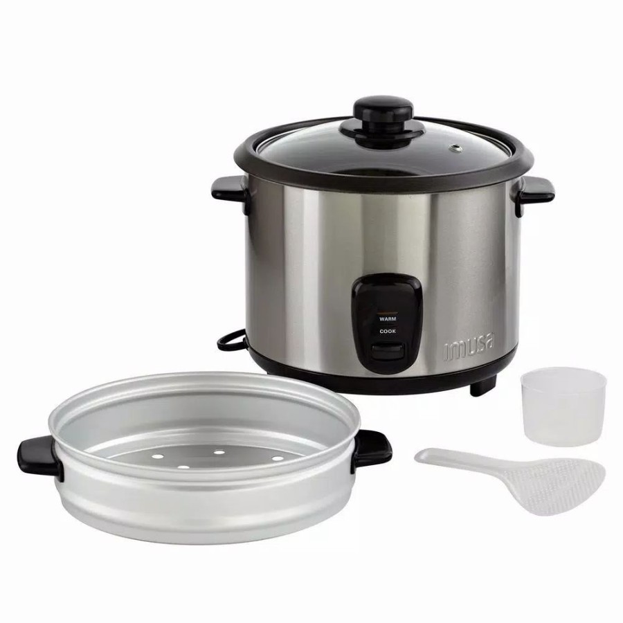 * Cookers | Cookers Imusa 20-Cup Stainless Steel Rice Cooker With Non-Stick Interior