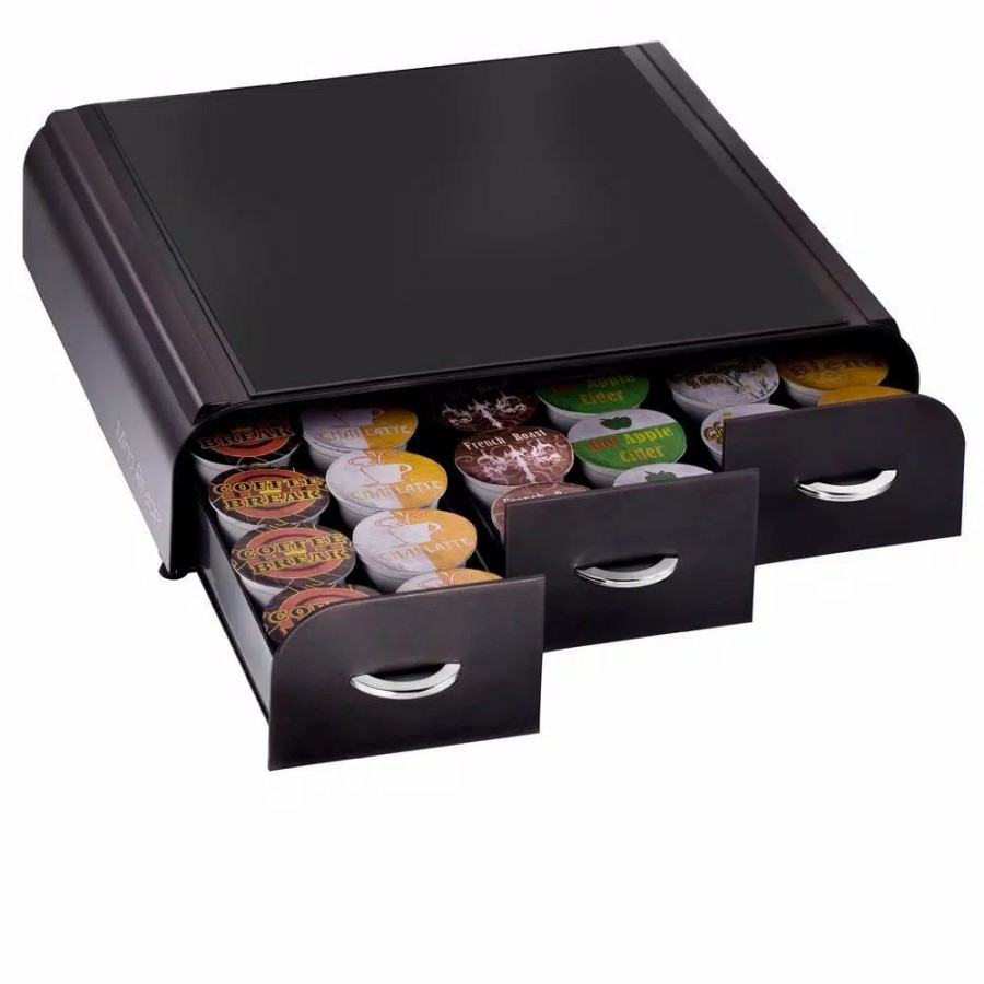 * Coffee Makers | Coffee Makers Mind Reader Anchor 36-Capacity Black K-Cup Storage Drawer