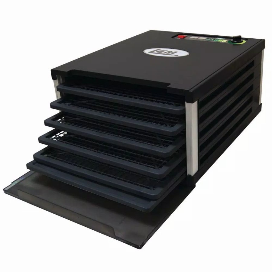 * Food Processing | Food Processing Lem 5-Tray Black Food Dehydrator With Built-In Timer