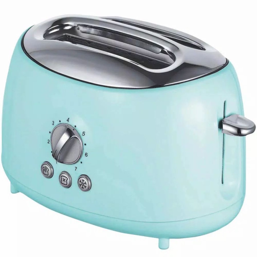 * Toasters | Toasters Brentwood Retro 2-Slice Blue Extra-Wide Slot Toaster With Cool-Touch Exterior