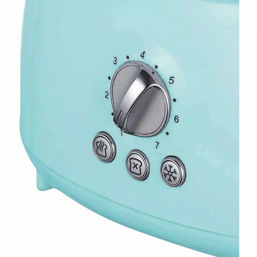 * Toasters | Toasters Brentwood Retro 2-Slice Blue Extra-Wide Slot Toaster With Cool-Touch Exterior