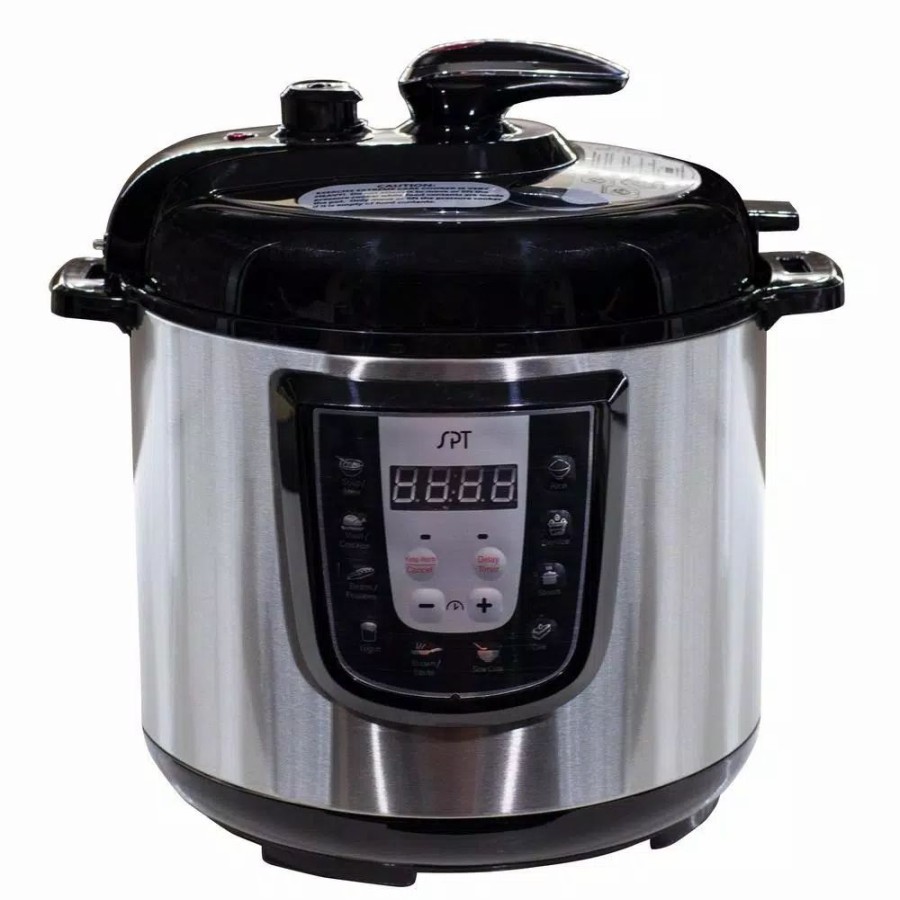 * Cookers | Cookers Spt 6 Qt. Stainless Steel Electric Pressure Cooker With Built-In Timer