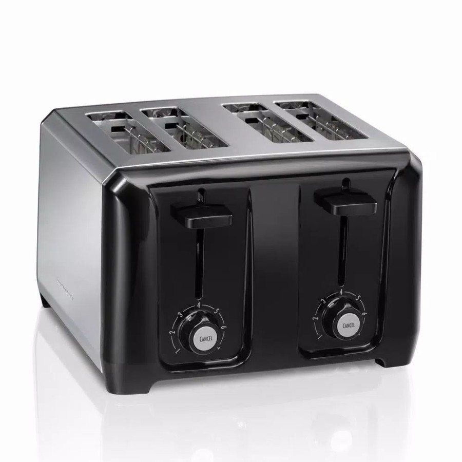 * Toasters | Toasters Hamilton Beach 4-Slice Black Wide Slot Toaster