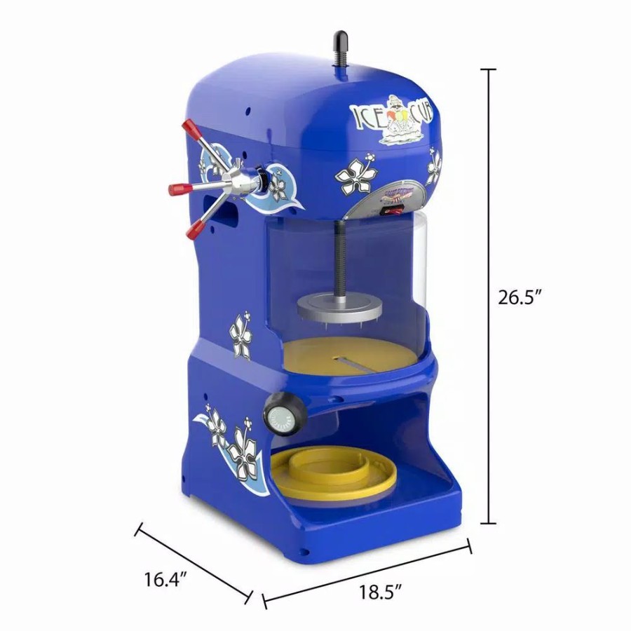 * Dessert Makers | Dessert Makers Great Northern 24 Oz. In Blue Ice Cub Shaved Ice Machine