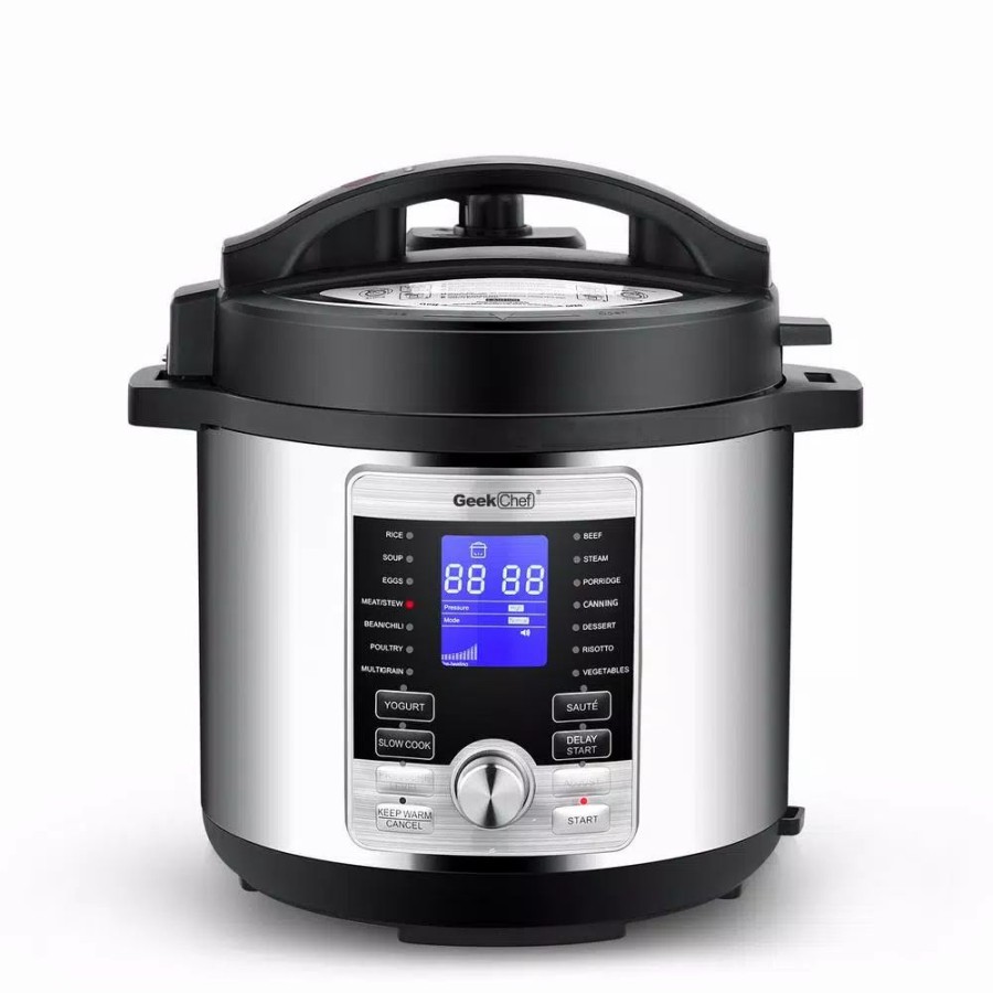 * Cookers | Cookers Boyel Living 6 Qt. Stainless Steel 17-In-1 Multi-Use Electric Pressure Cooker With Stainless Steel Inner Pot