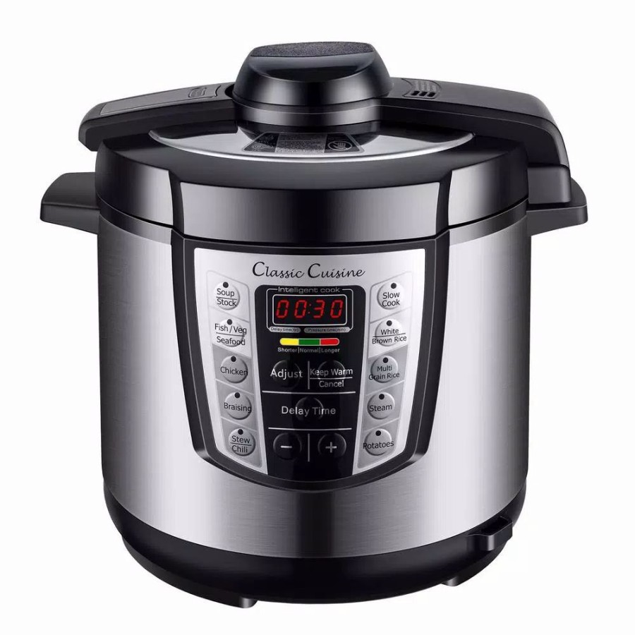 * Cookers | Cookers Classic Cuisine 4-In-1 Multi-Function 6 Qt. Silver Electric Pressure Cooker