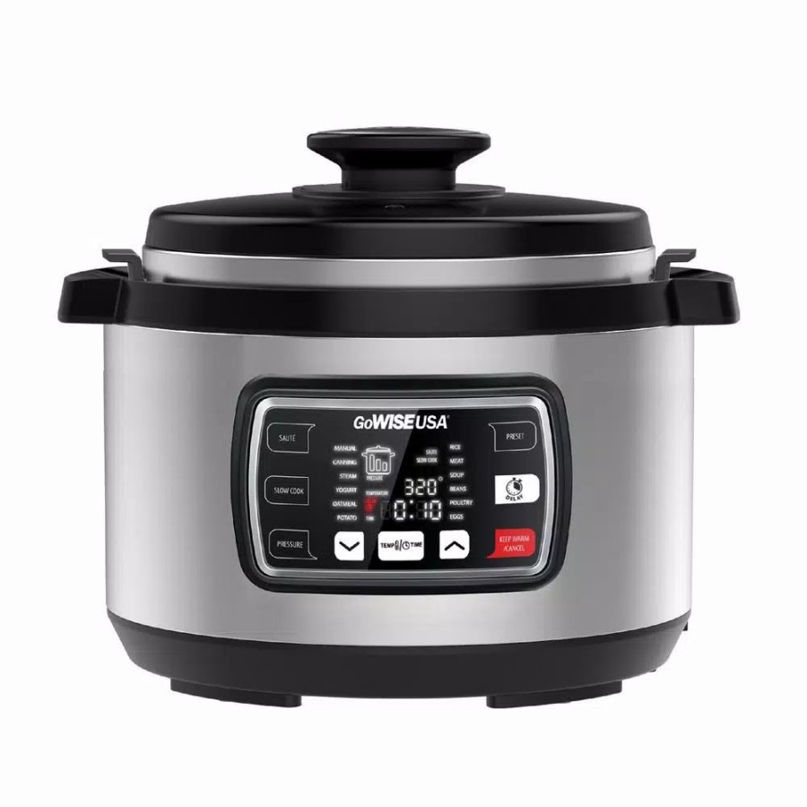 * Cookers | Cookers Gowise Usa Ovate 9.5 Qt. Stainless Steel Oval Electric Pressure Cooker With 6-Accessories And 50-Recipes