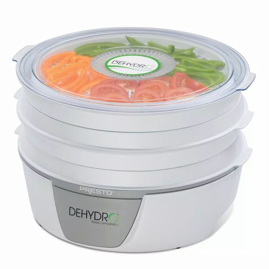 * Food Processing | Food Processing Presto Dehydro 4-Tray White Food Dehydrator