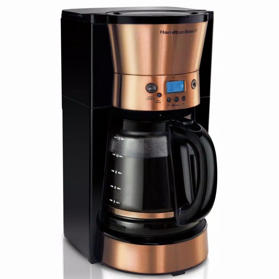 * Coffee Makers | Coffee Makers Hamilton Beach 12 Cup Programmable Coffeemaker In Copper