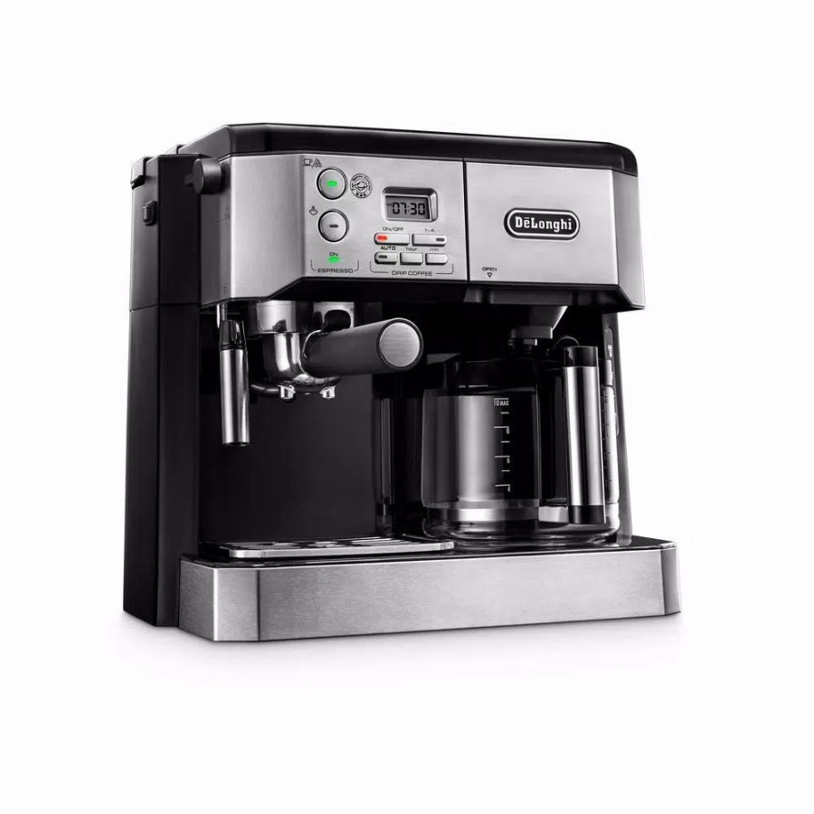 * Coffee Makers | Coffee Makers Delonghi All-In-One 10-Cup Stainless Steel Espresso Machine And Drip Coffee Maker