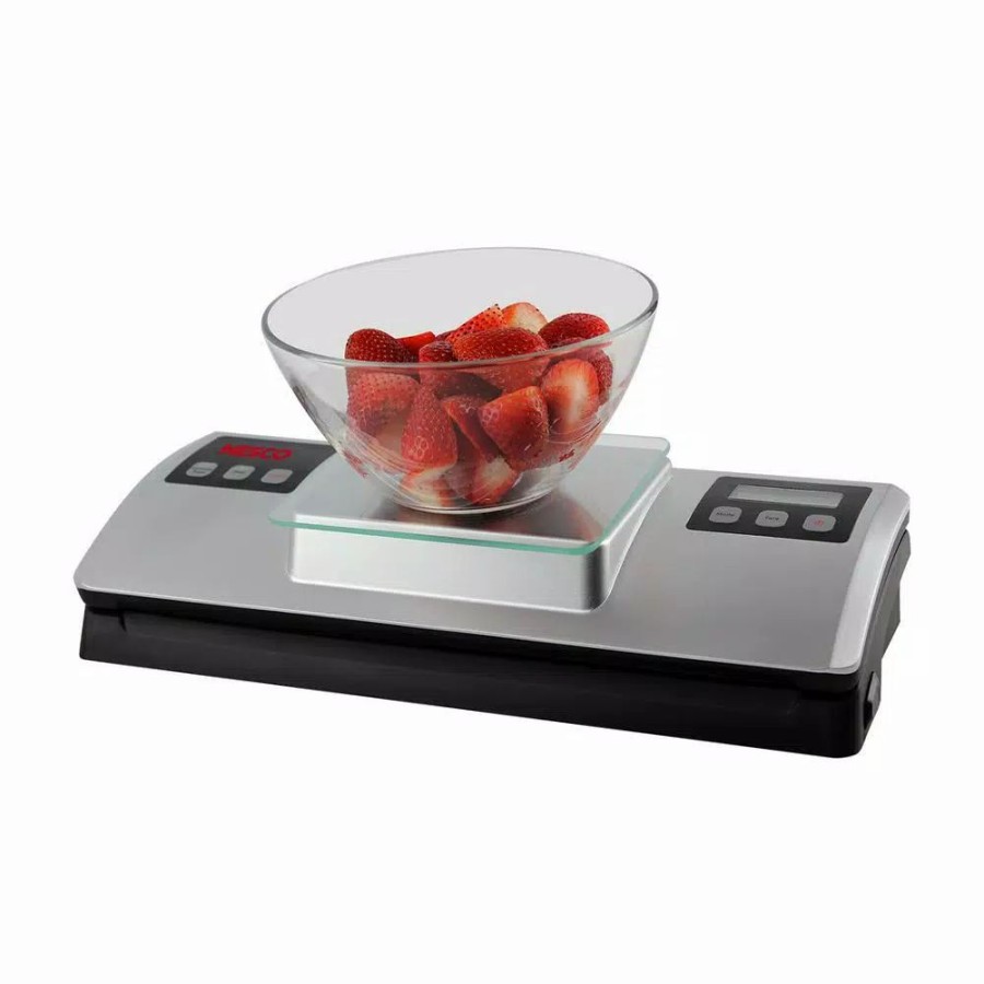 * Food Processing | Food Processing Nesco Silver Food Vacuum Sealer With Bag Cutter