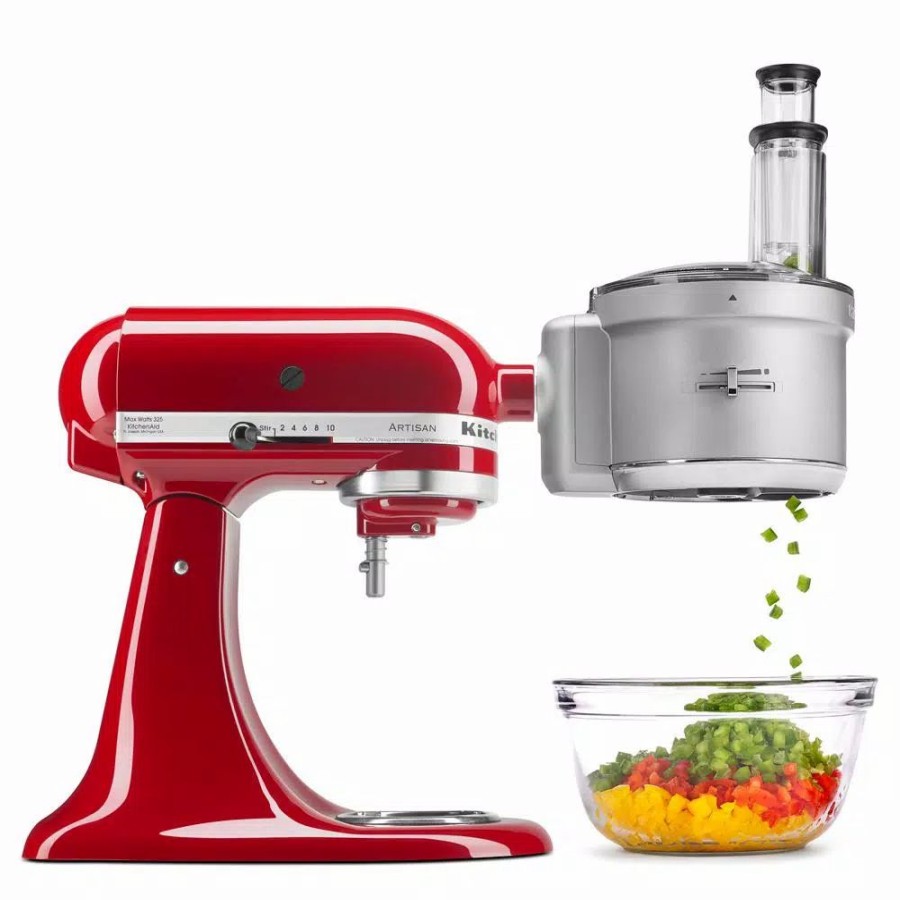 * Food Processing | Food Processing Kitchenaid Ksm2Fpa Gray Food Processor Attachment For Kitchenaid Stand Mixer