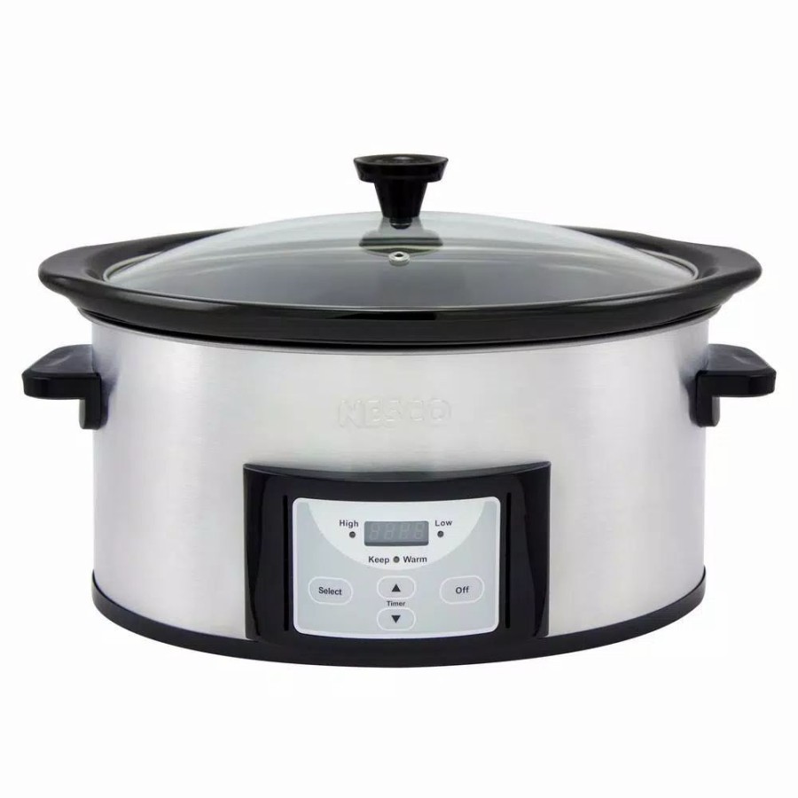 * Cookers | Cookers Nesco Pick-A-Pot 6 Qt. Stainless Steel Digital Slow Cooker