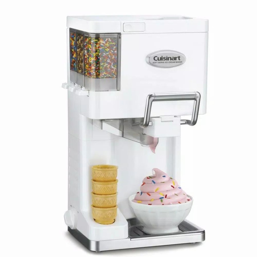 * Dessert Makers | Dessert Makers Cuisinart Mix-It-In 1.5 Qt. White Soft Serve Ice Cream Maker