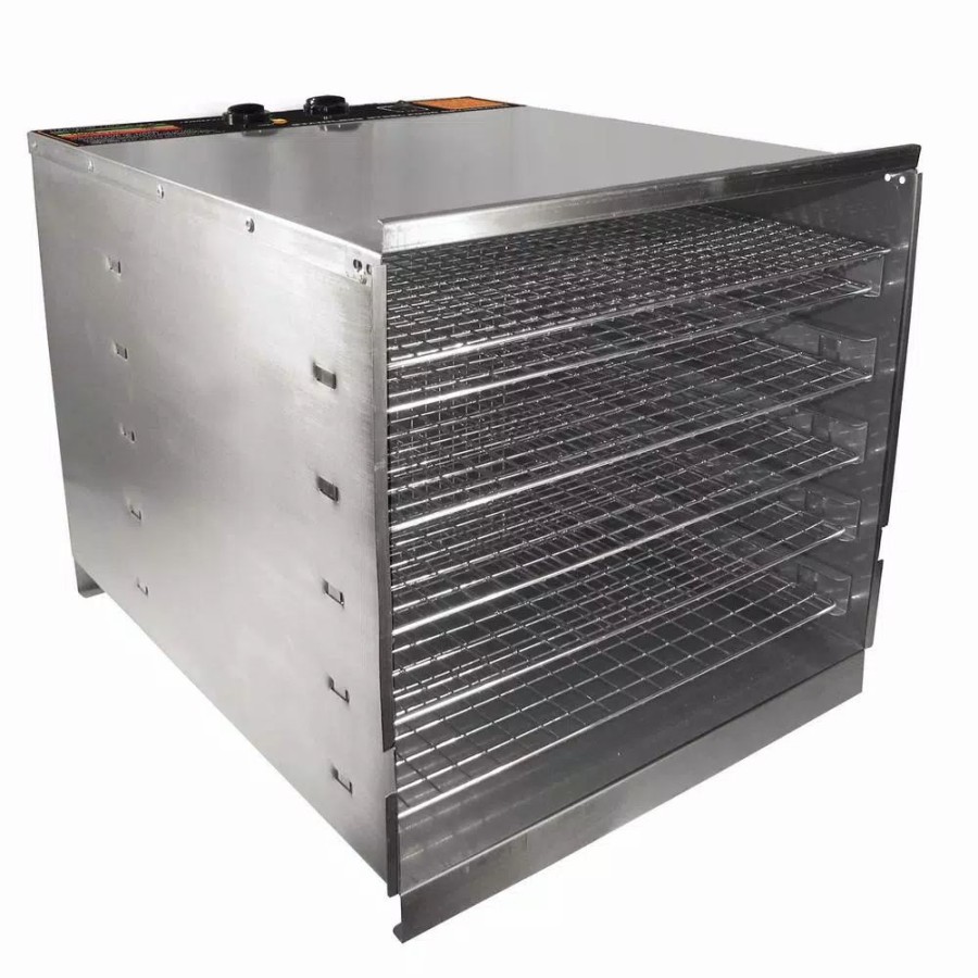 * Food Processing | Food Processing Weston Pro 1000 Stainless Steel 10-Tray Food Dehydrator