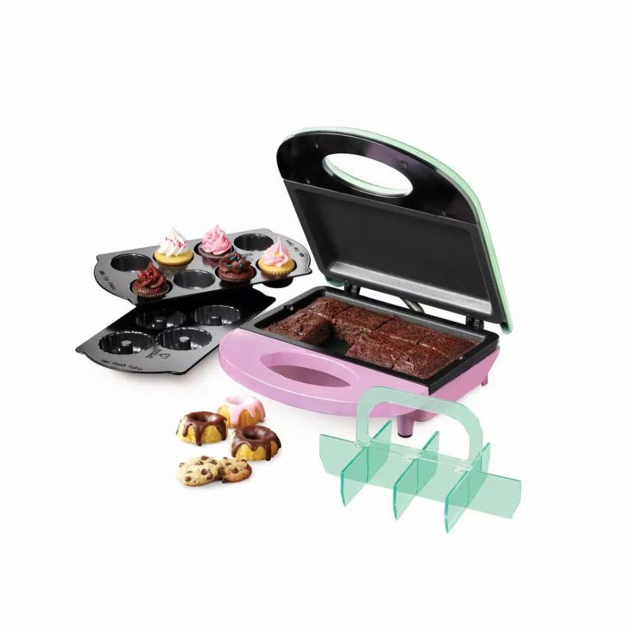 * Dessert Makers | Dessert Makers Nostalgia 800 W Green/Pink 4-In-1 Bakery Bites Express