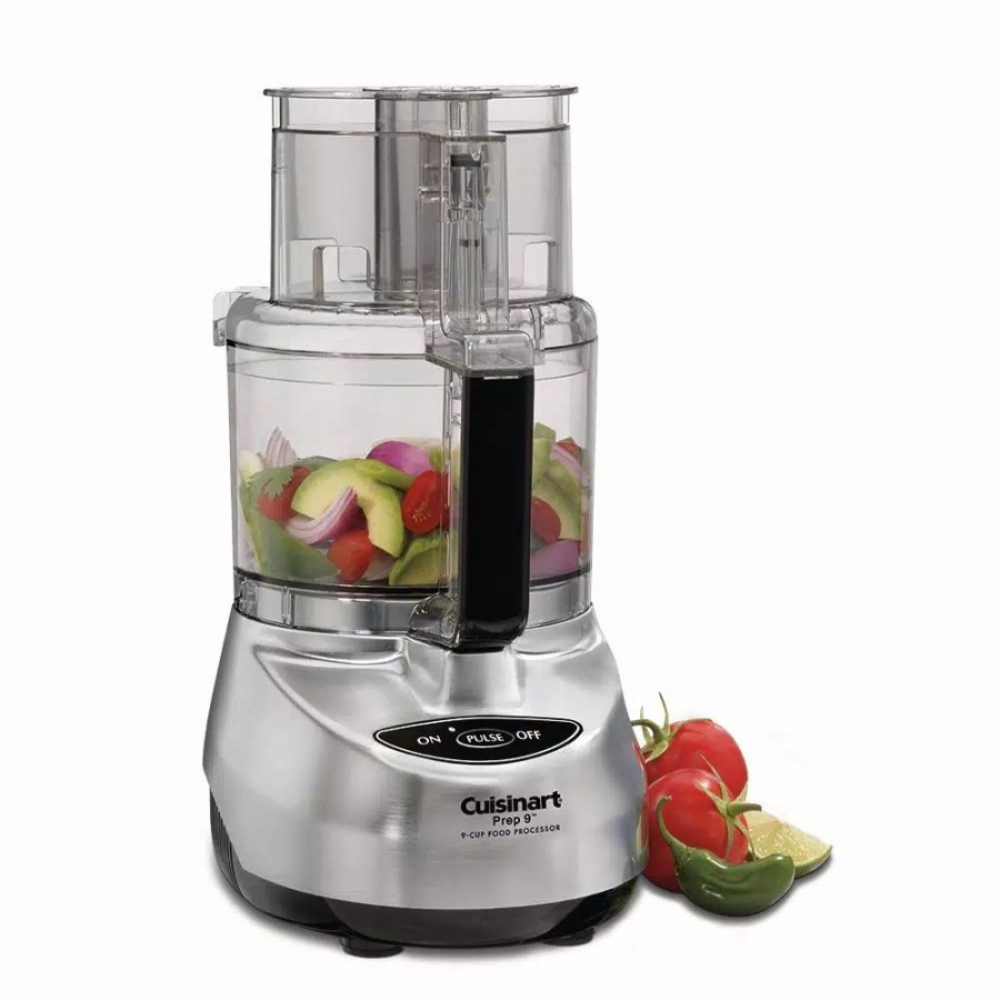 * Food Processing | Food Processing Cuisinart Prep 9 9-Cup 2-Speed Brushed Stainless Food Processor With Pulse Control