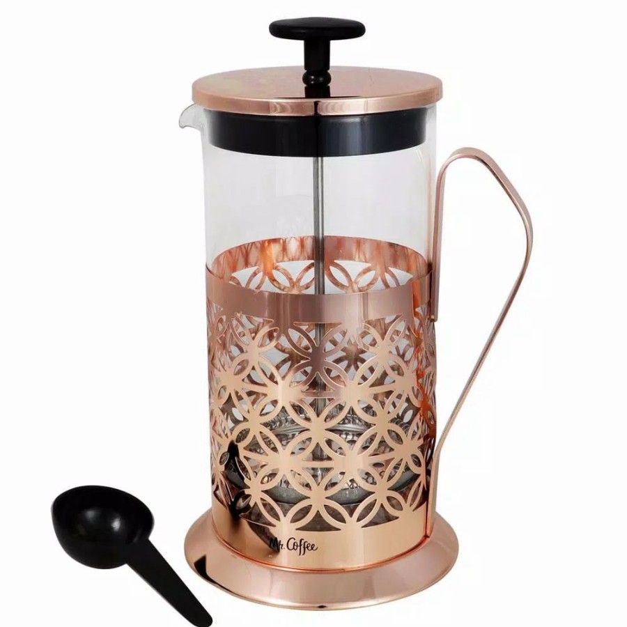 * Coffee Makers | Coffee Makers Mr. Coffee Trellise 32 Oz. Rose Gold Coffee Press