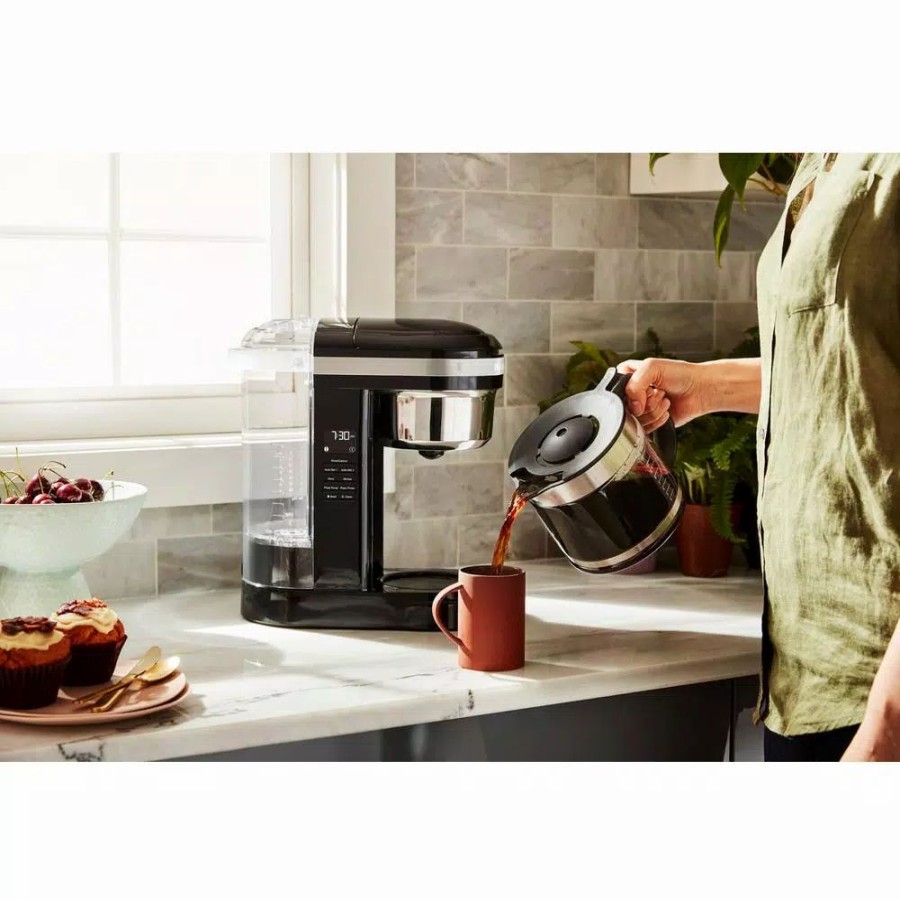 * Coffee Makers | Coffee Makers Kitchenaid 12-Cup Onyx Black Drip Coffee Maker With Spiral Showerhead