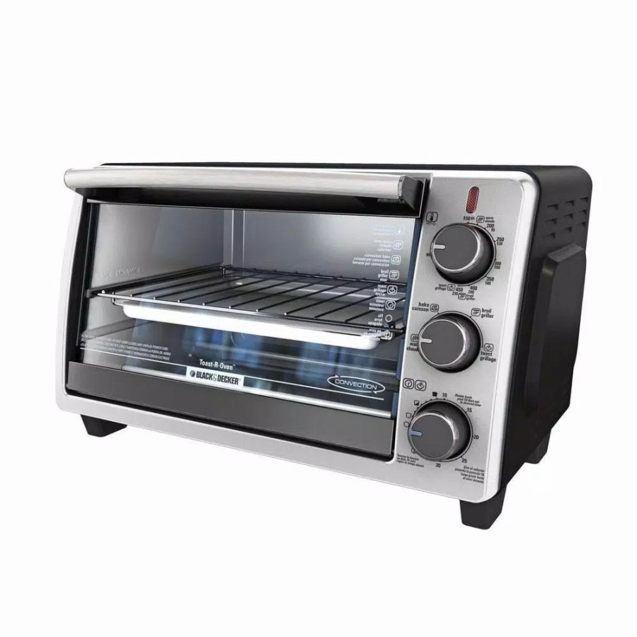 * Toasters | Toasters Black+Decker 6-Slice Toaster Oven In Black