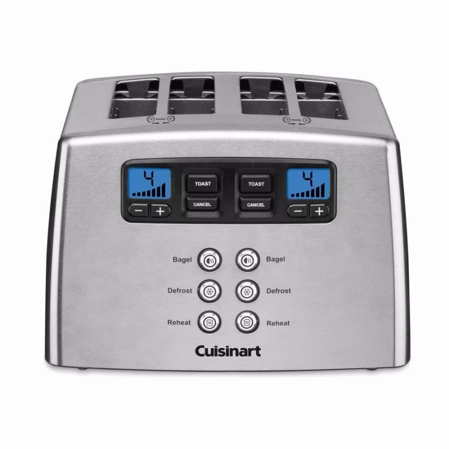 * Toasters | Toasters Cuisinart Touch To Toast 4-Slice Stainless Steel Wide Slot Leverless Toaster