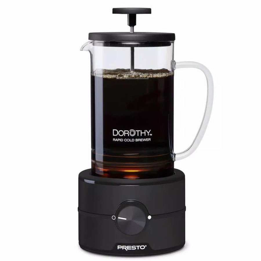 * Coffee Makers | Coffee Makers Presto Dorothy Rapid Cold Brew 5-Cup Black Coffeemaker