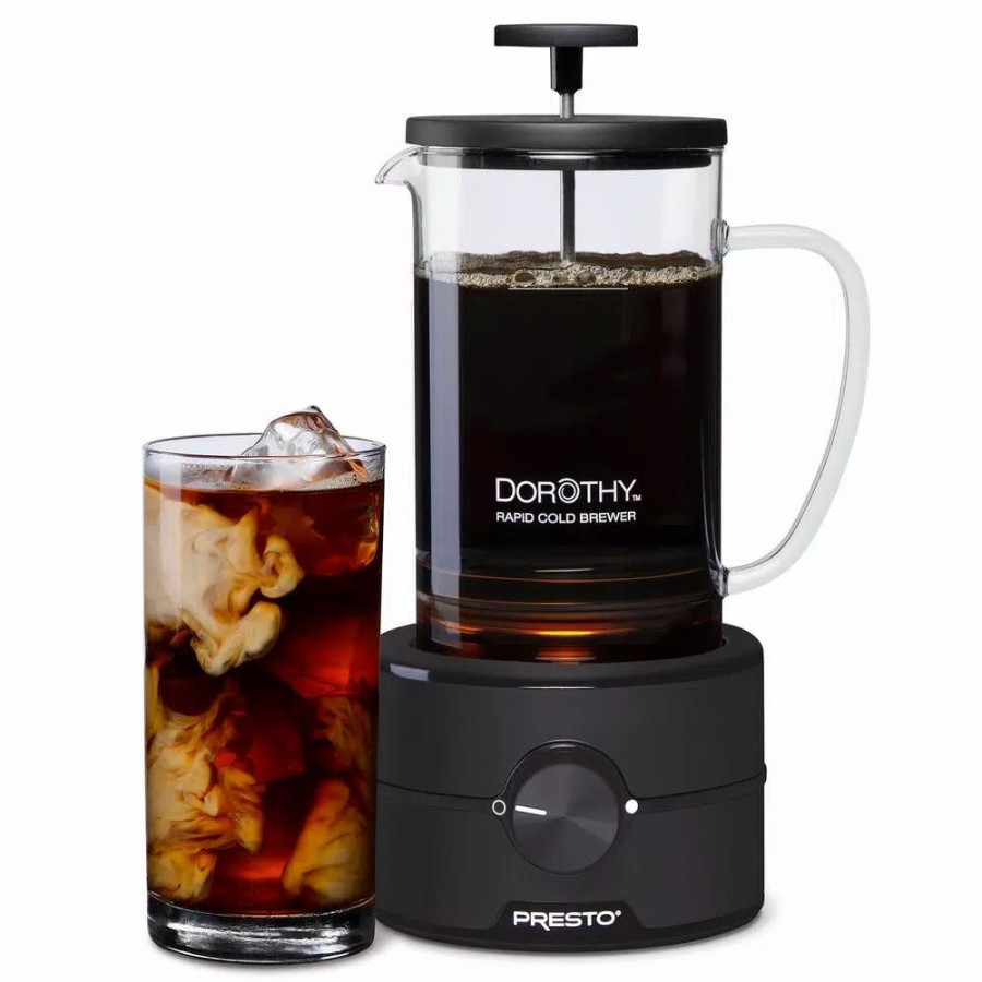 * Coffee Makers | Coffee Makers Presto Dorothy Rapid Cold Brew 5-Cup Black Coffeemaker