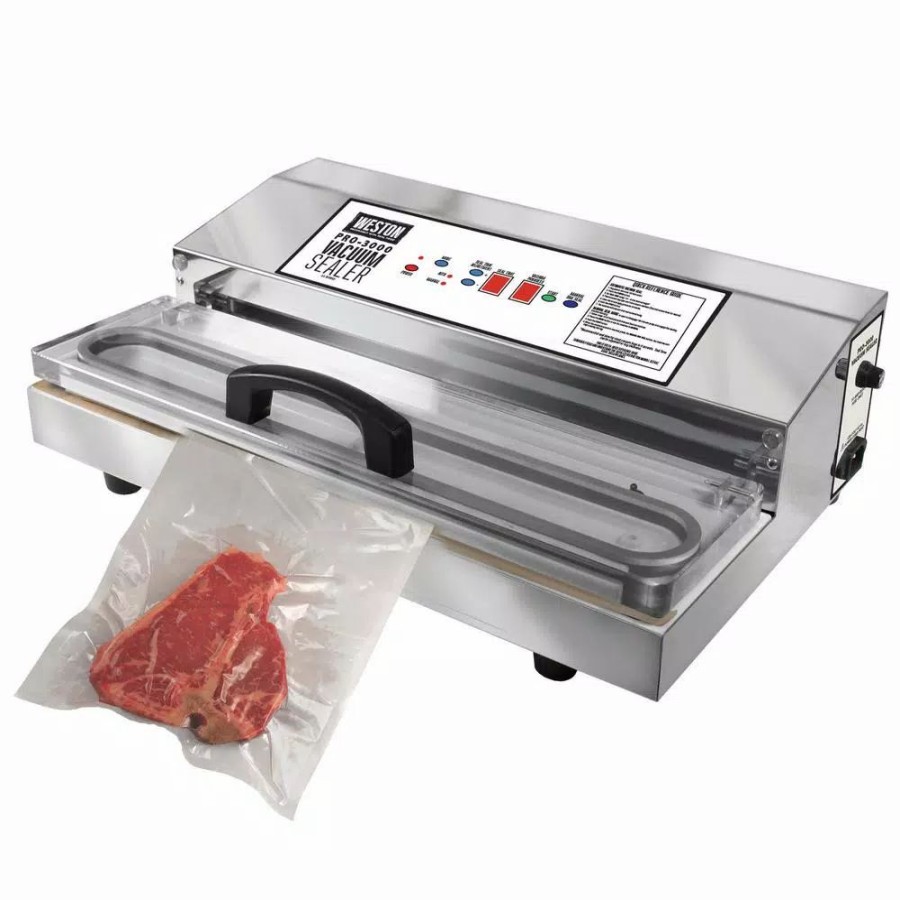 * Food Processing | Food Processing Weston Pro-3000 Stainless Steel Food Vacuum Sealer