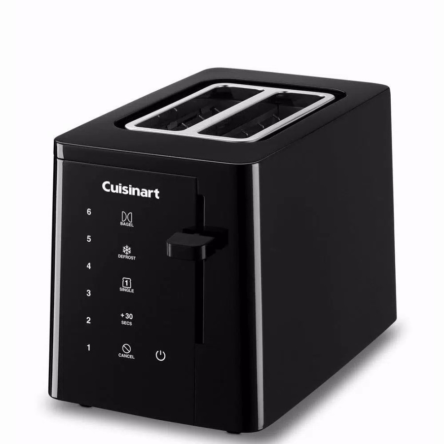 * Toasters | Toasters Cuisinart Touchscreen 2-Slice Black Wide Slot Toaster