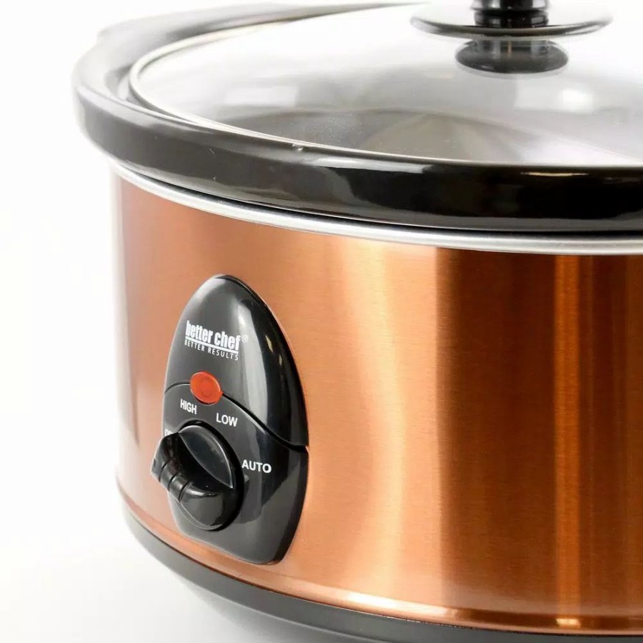 * Cookers | Cookers Better Chef 3.6 Qt. Copper Oval Slow Cooker