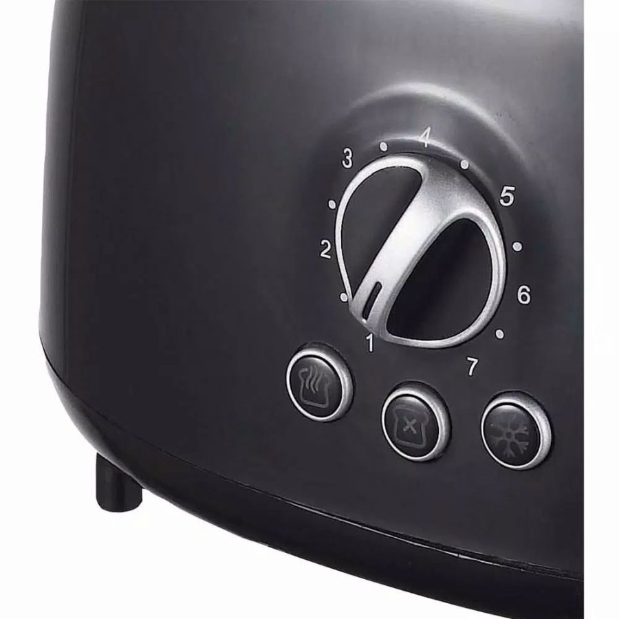 * Toasters | Toasters Brentwood Retro 2-Slice Black Extra-Wide Slot Toaster With Cool-Touch Exterior