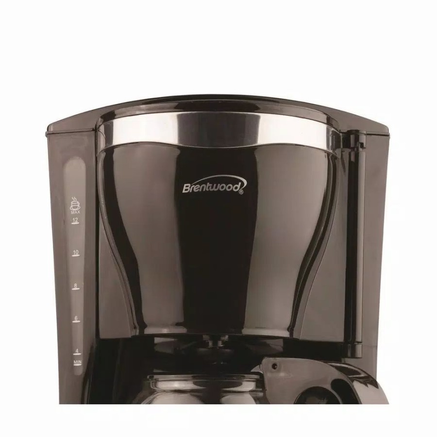 * Coffee Makers | Coffee Makers Brentwood Appliances 12-Cup Black Coffee Maker And 16 Oz. Stainless Steel Vacuum-Insulated Coffee Thermos