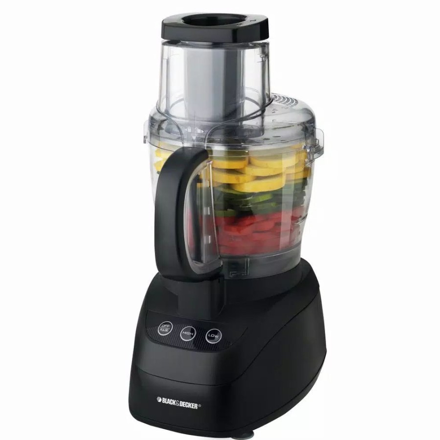 * Food Processing | Food Processing Black+Decker Wide Mouth 10-Cup 2-Speed Black Food Processor