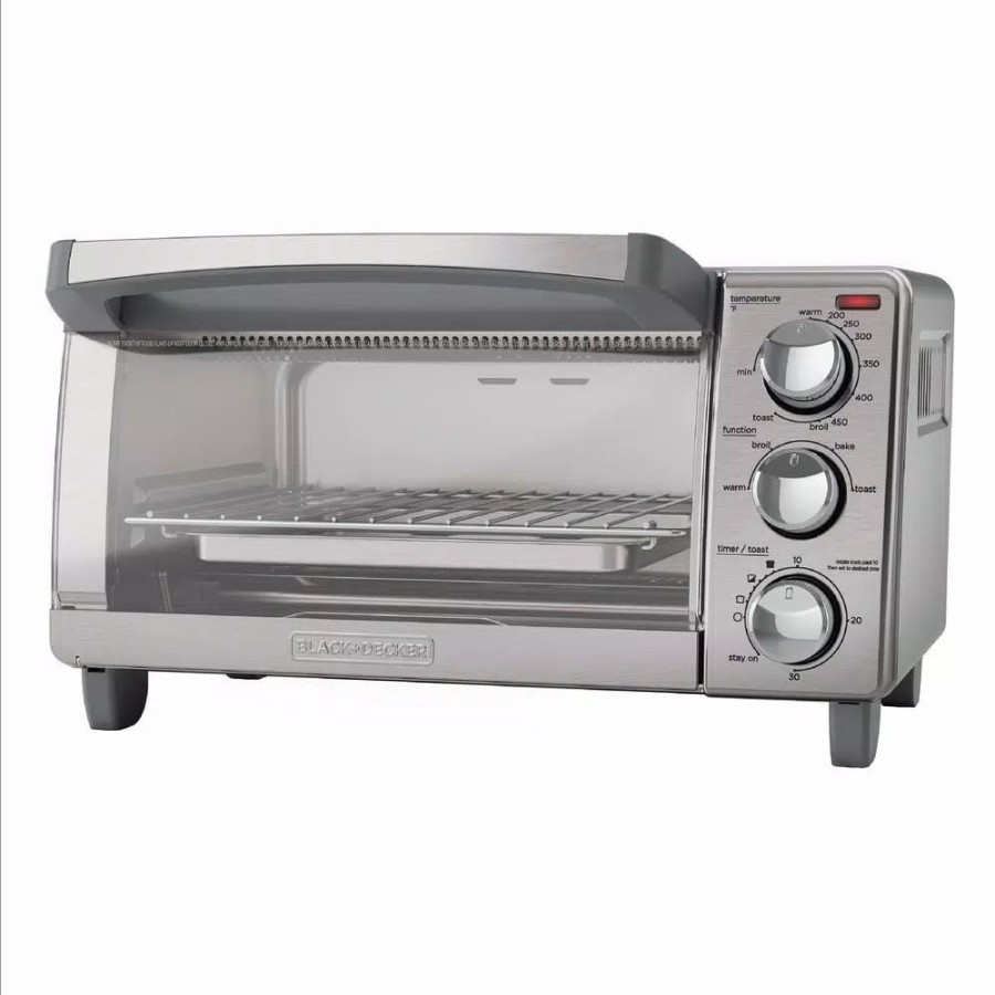 * Toasters | Toasters Black+Decker 4-Slice Stainless Steel Toaster Oven