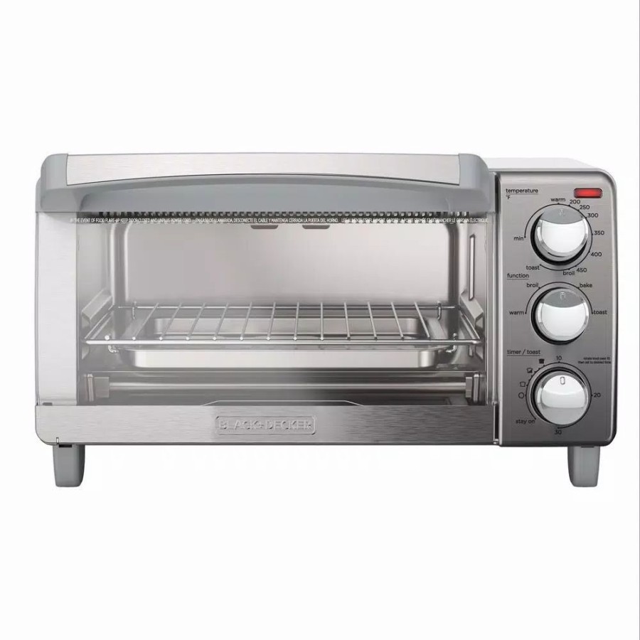 * Toasters | Toasters Black+Decker 4-Slice Stainless Steel Toaster Oven