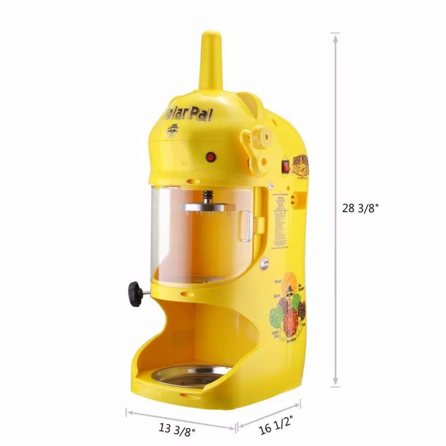 * Dessert Makers | Dessert Makers Great Northern Polar Pal 32 Oz. Yellow Electric Ice Shaver And Snow Cone Machine